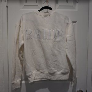 Six Stories BRIDE white crewneck sweatshirt - Size S